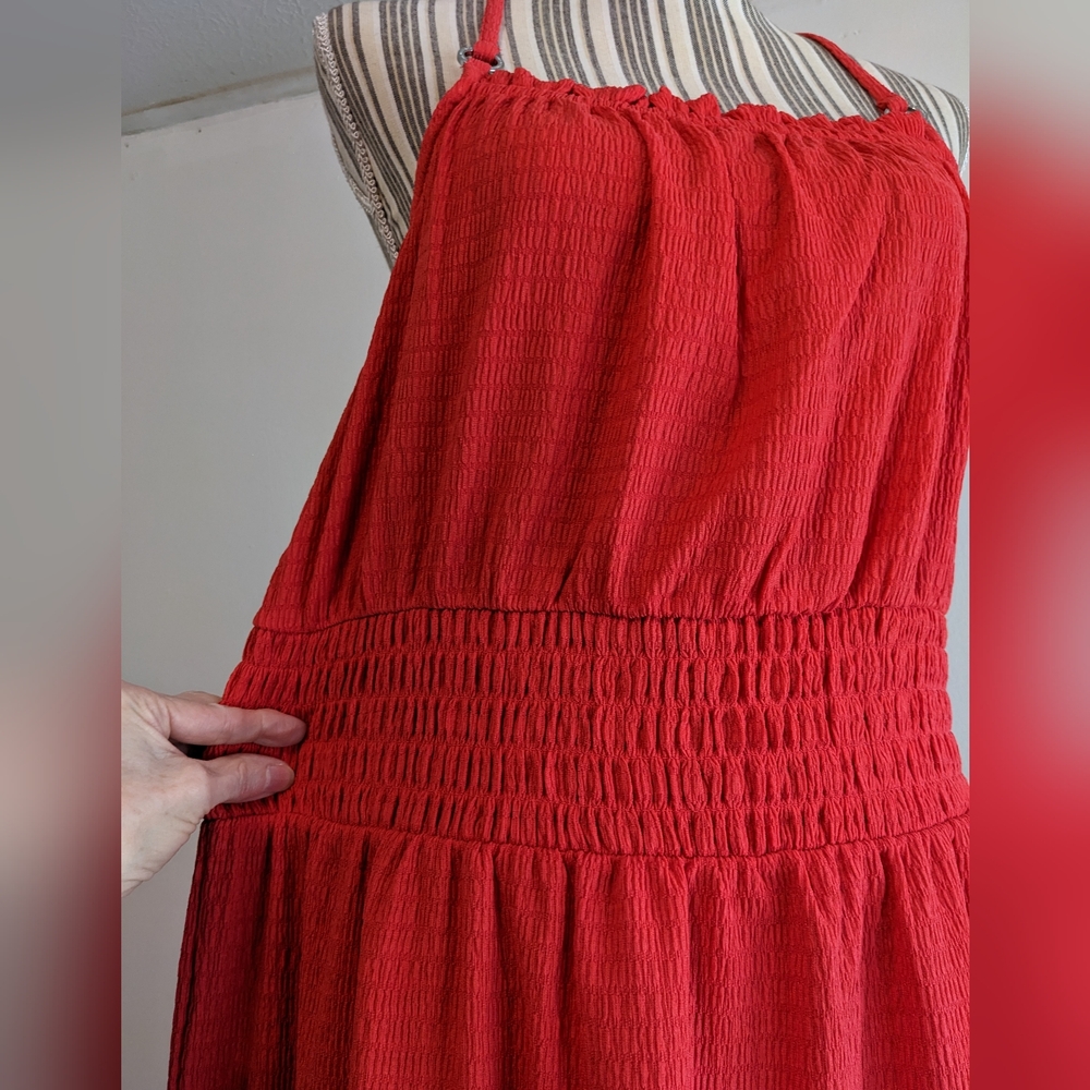 Michael Kors summer maxi slit cross straps dress nwt - Picture 3 of 15